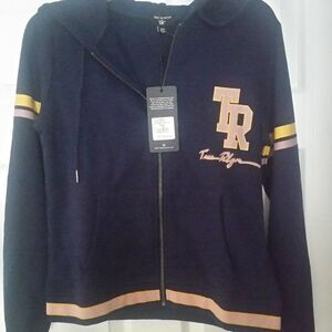 NWT True Religion Women's Collegiate Zip Up Hoodie